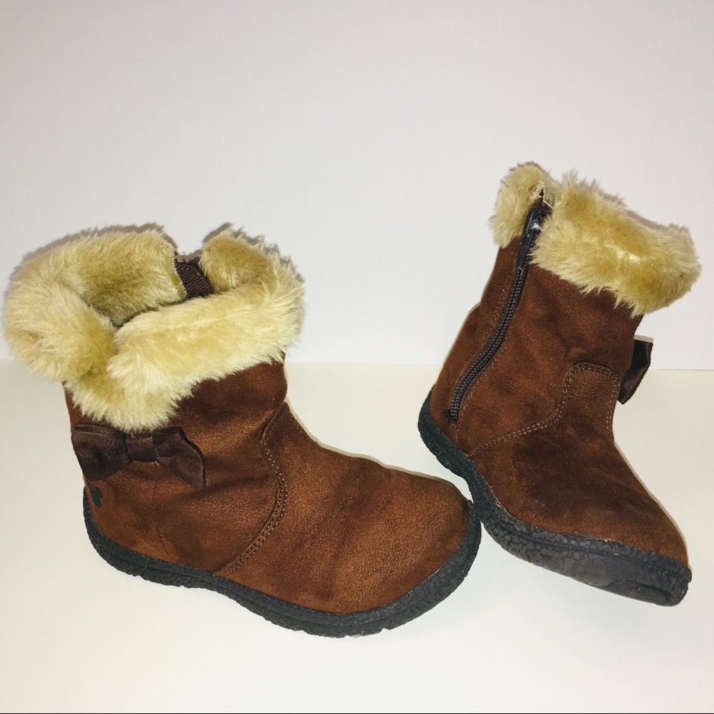 Lined Suede Like Warm Boots